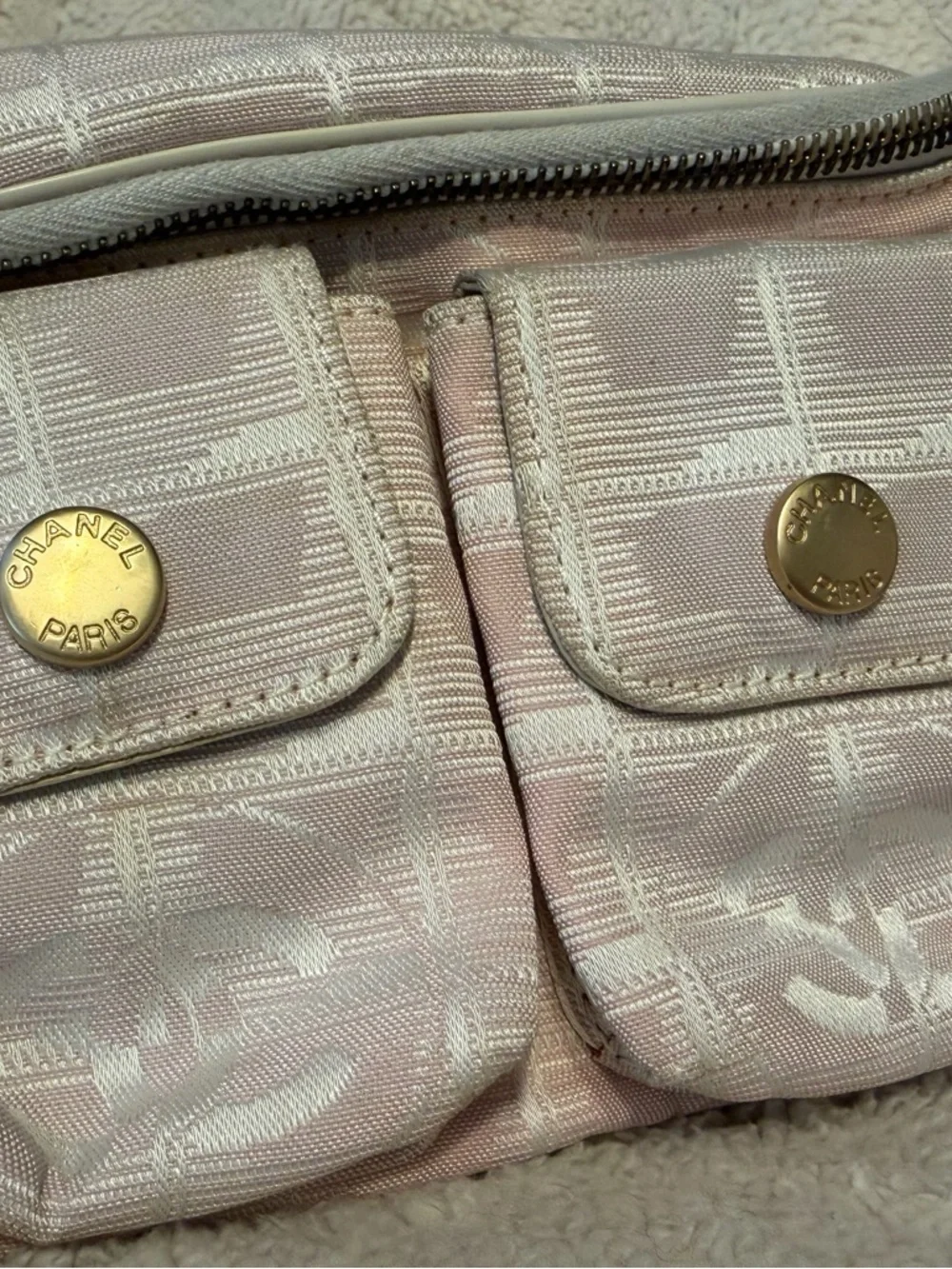 CHANEL Pink Quilted Mini Belt Bag with Gold Hardware - Picture 3 of 14